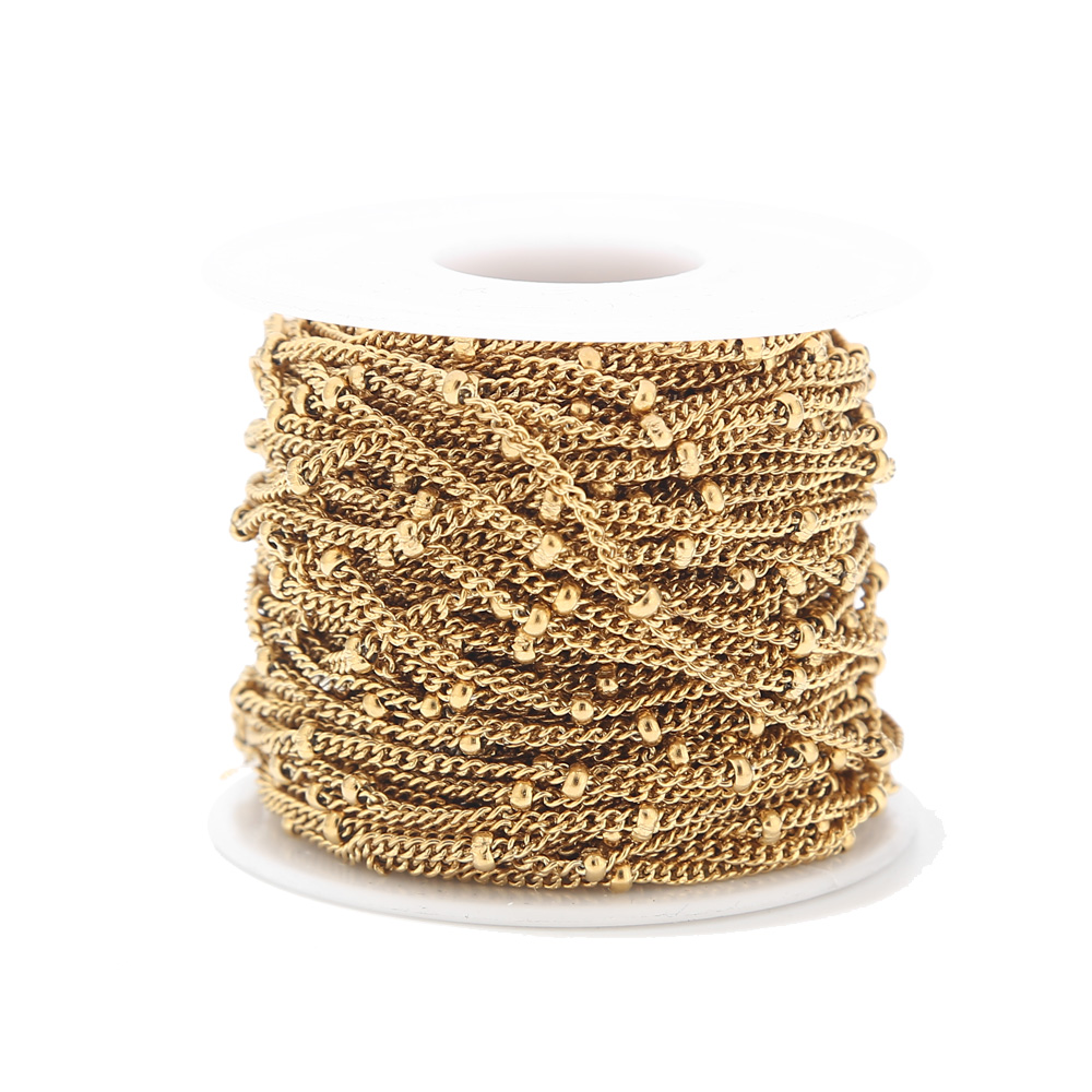 Beaded Anklet Chain - Chaînes Satellite en acier inoxydable de