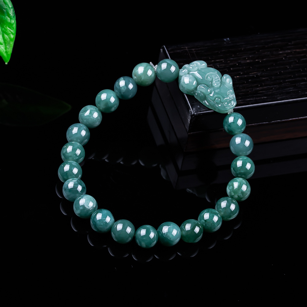 Accessories Woman - Bracelet Pixiu en jadéite birmane naturelle,
