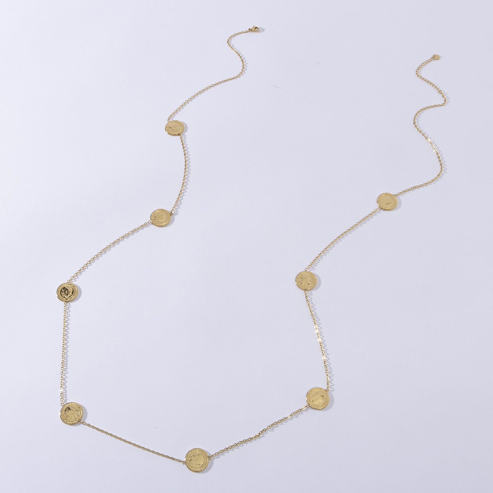 Coin Necklace Delicate - LUIZADA – collier Design à la
