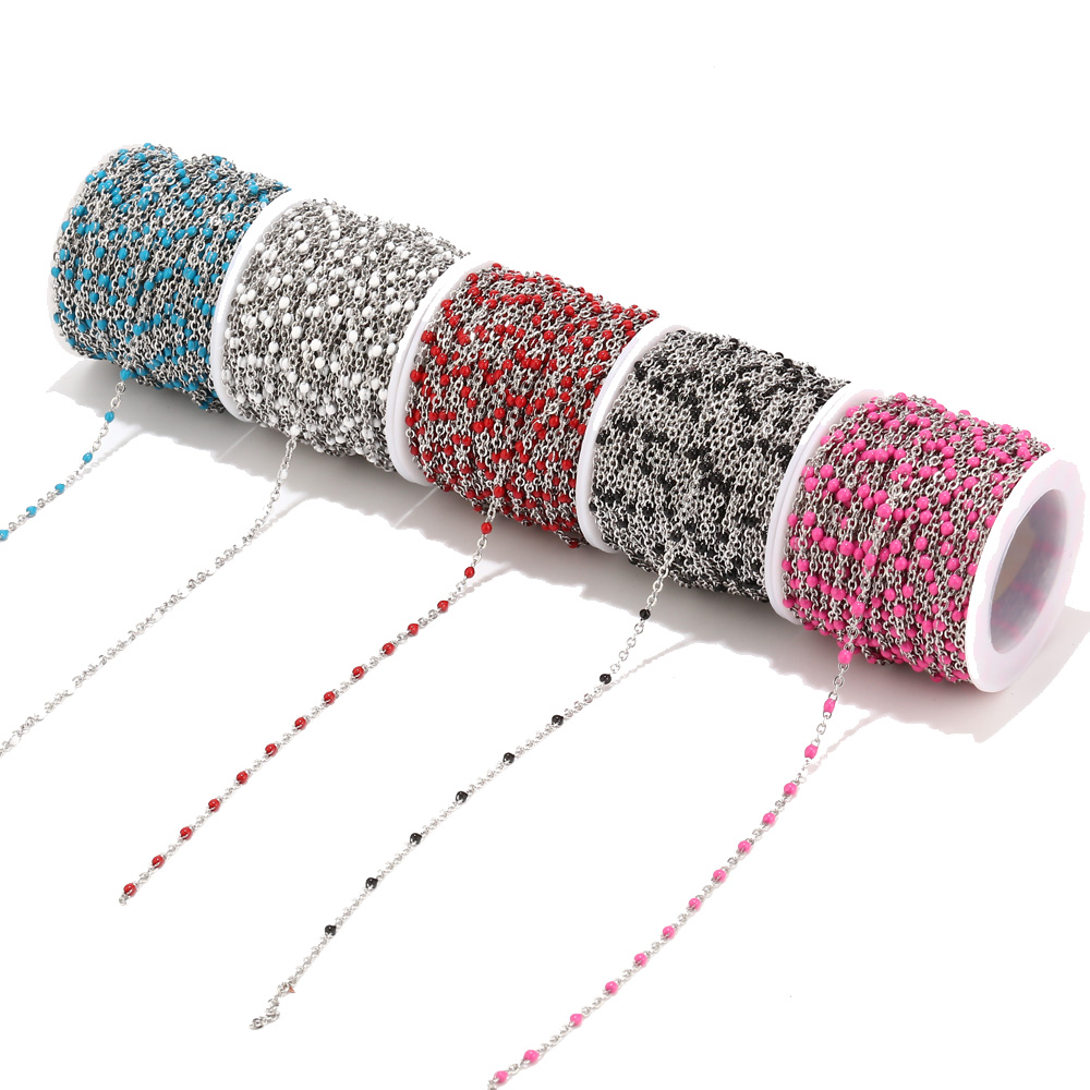 Beaded Anklet Chain - Chaînes en acier inoxydable pour femmes,