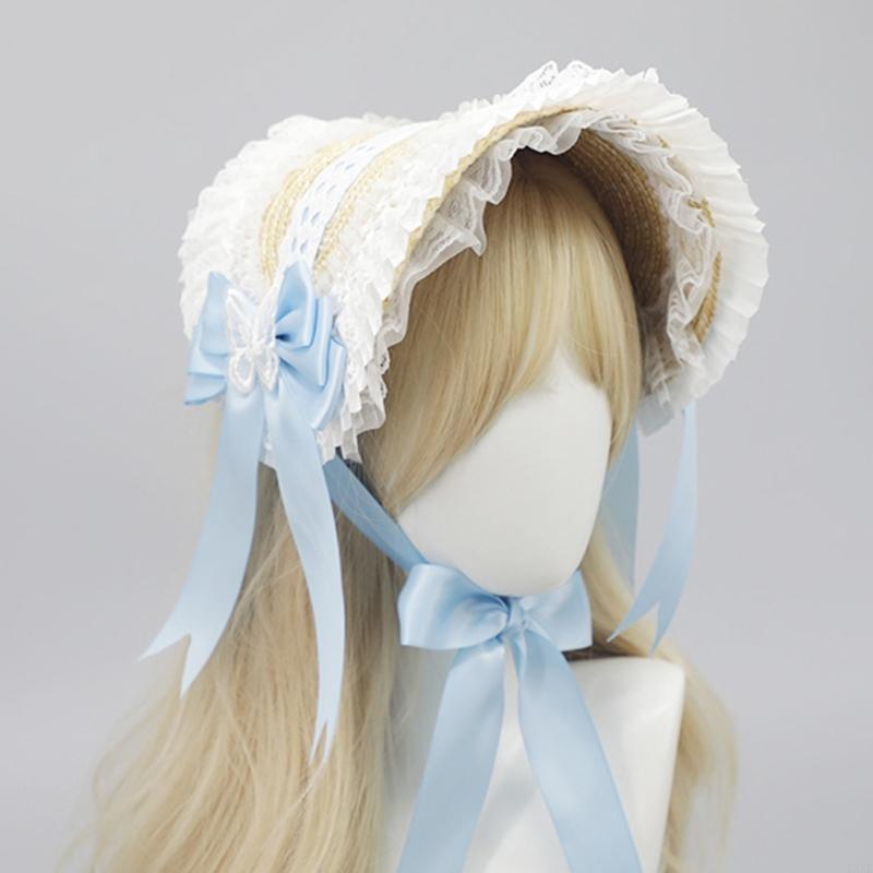 Women'S Victorian Era Accessories - Y3ne victorien Bonnet en dentelle pour
