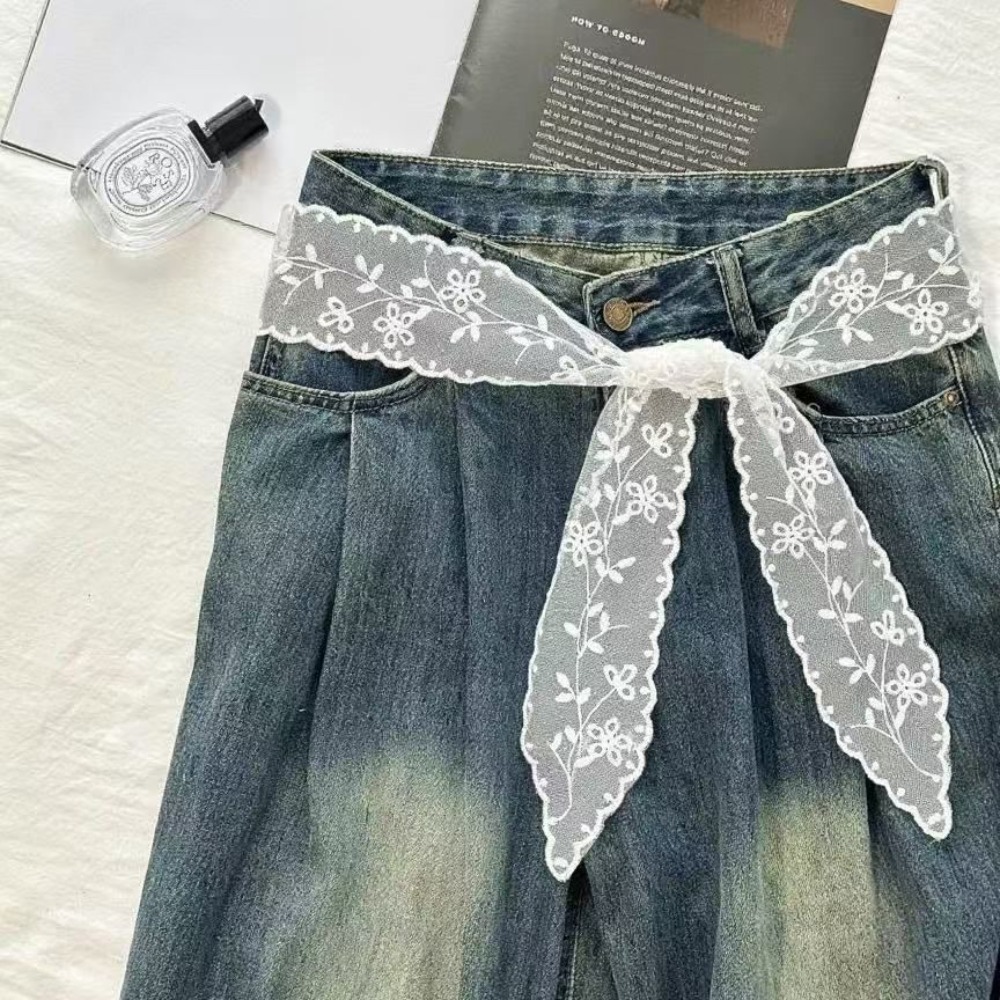 Accessories Woman - Ceinture en dentelle blanche élégante pour