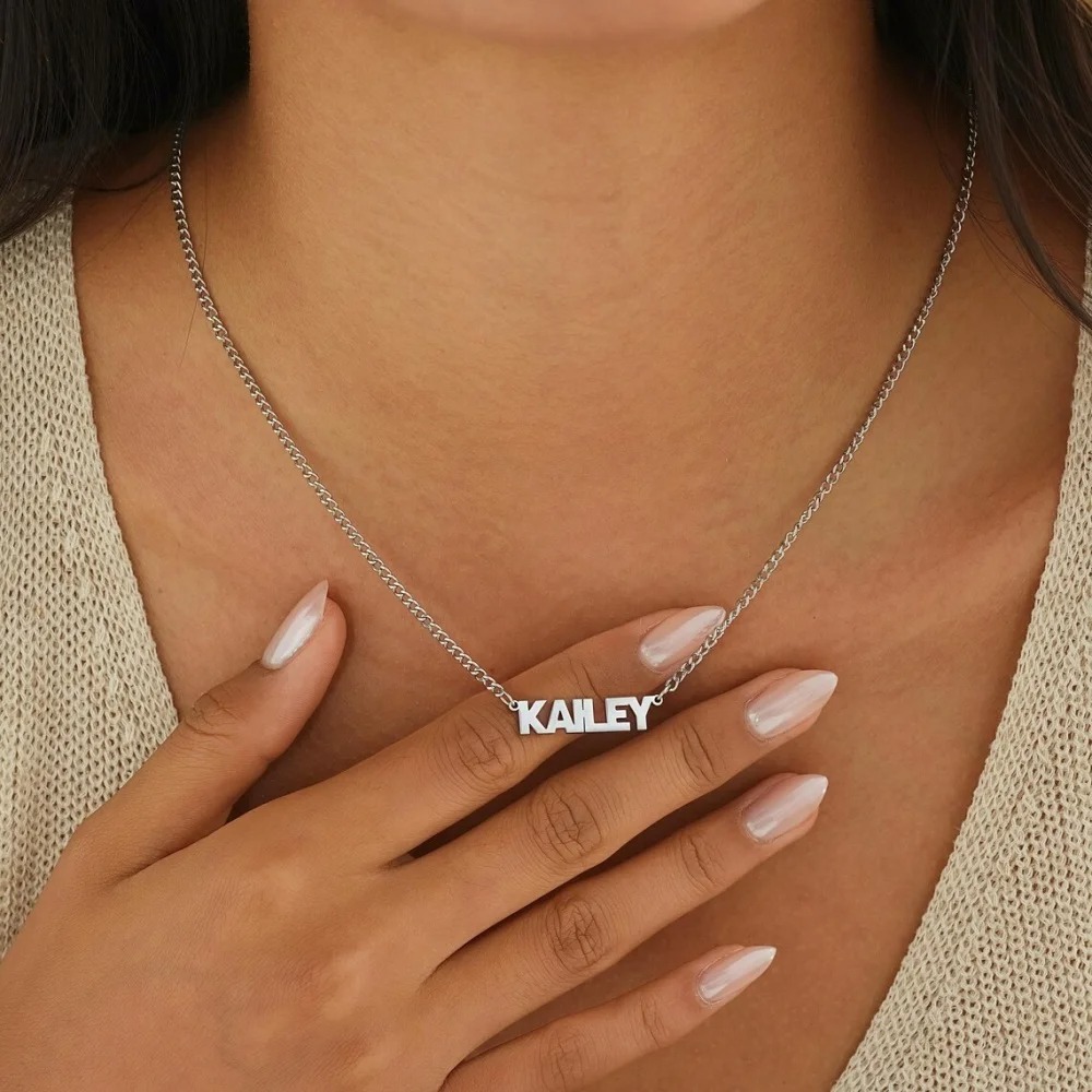 Women Accessories Gift Box - Collier personnalisé avec chaîne cubaine -