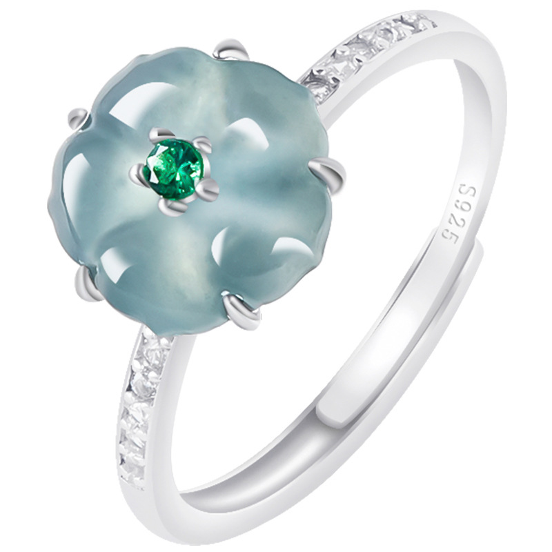 Bagues en jade birman bleu, ar - Accessories Woman avis et prix