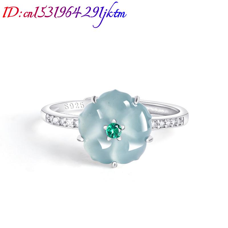 Bagues en jade birman bleu, ar - Accessories Woman avis et prix