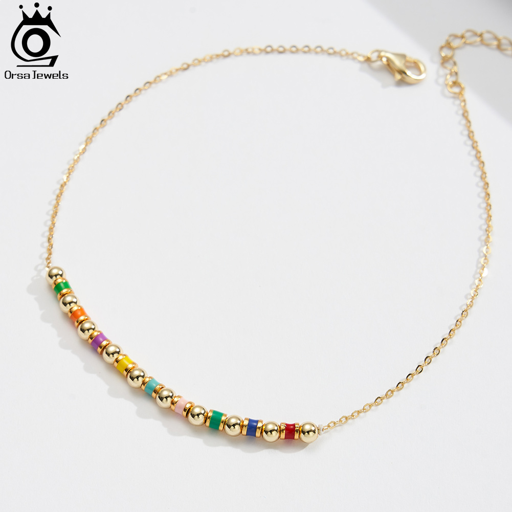 ORSA JEWELS Chaîne de cheville - Beaded Anklet Chain avis et prix