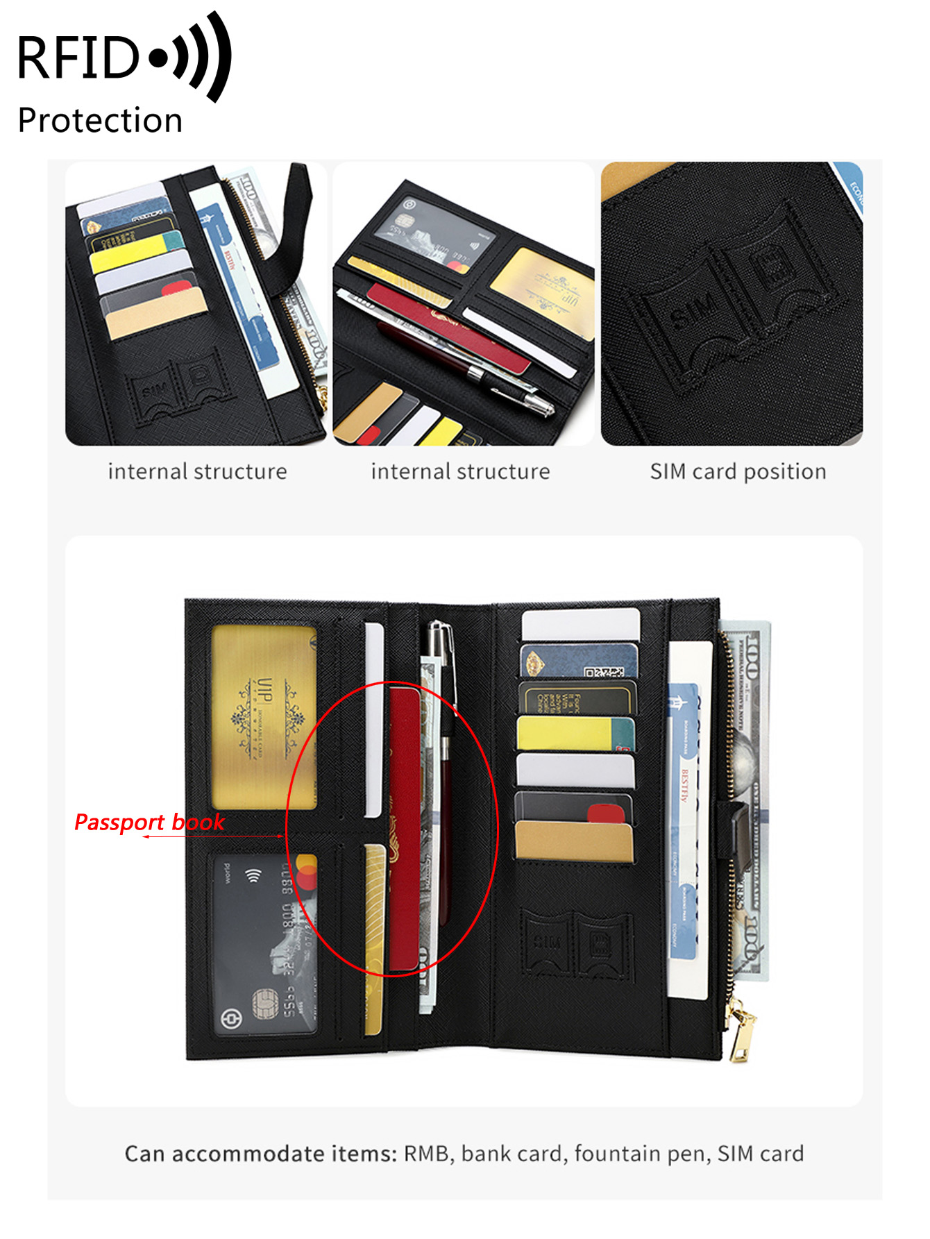 Élégant Porte-Passeport de Voy - Women'S Accessories Wallet avis et prix