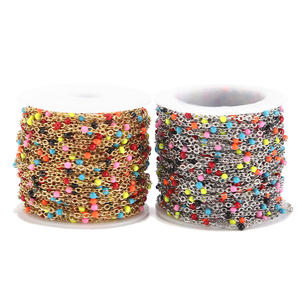 Chaînes en acier inoxydable po - Beaded Anklet Chain avis et prix