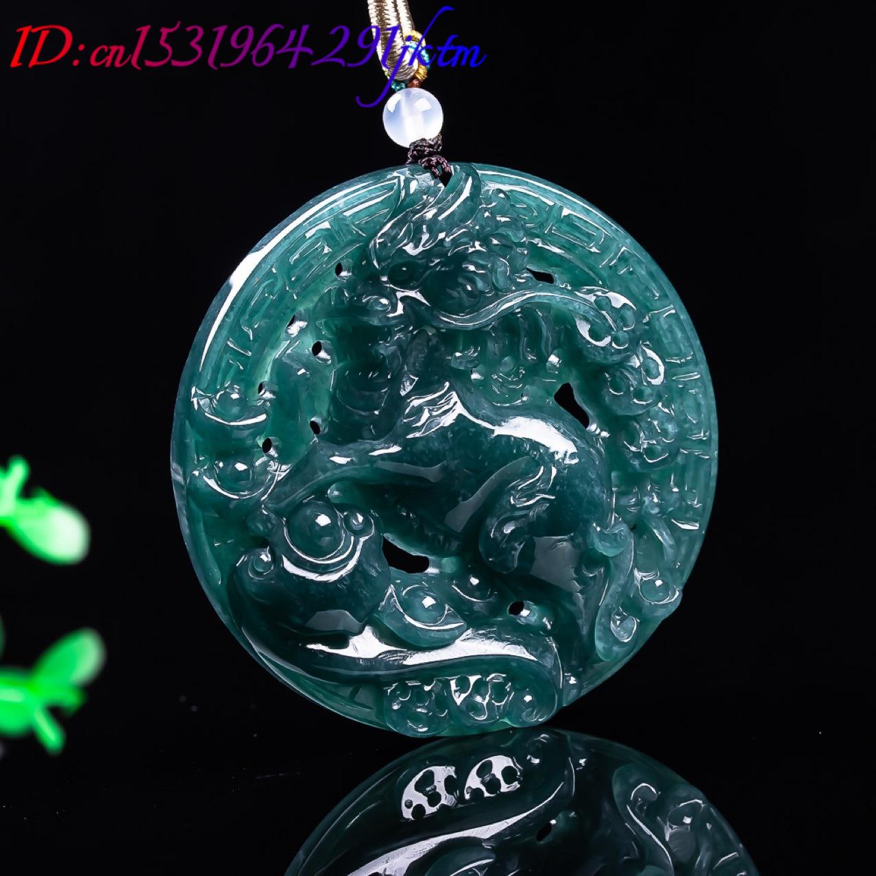 Pendentif Dragon en Jadeite Bi - Accessories Woman avis et prix