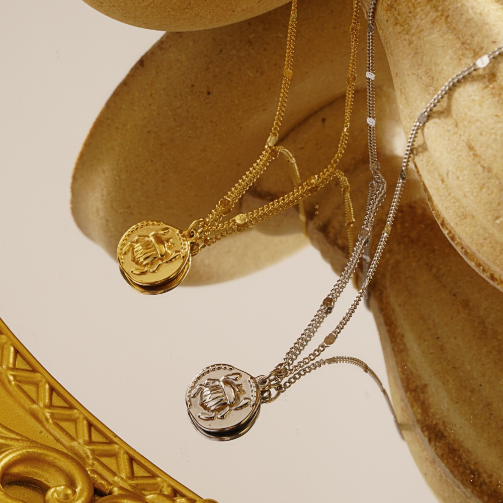 Collier pendentif délicat en a - Coin Necklace Delicate avis et prix