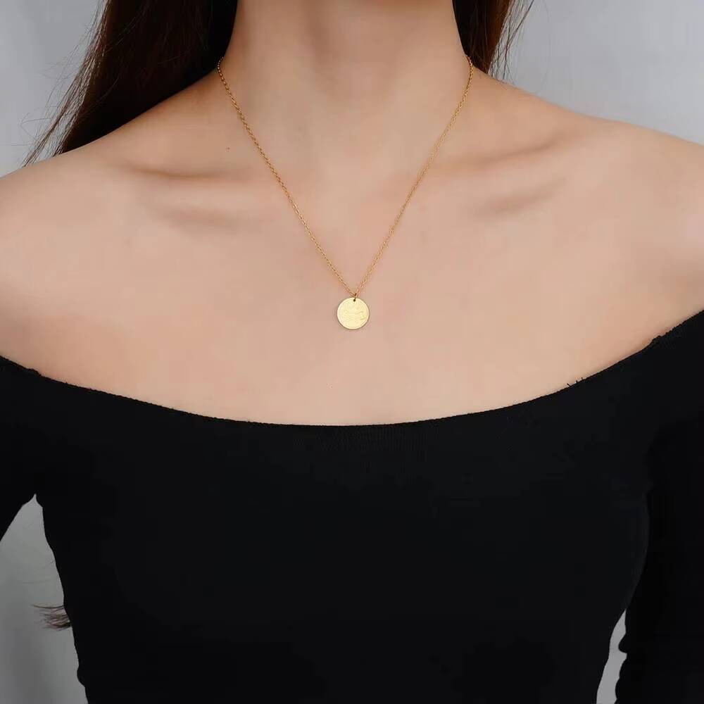 Collier pendentif hache Viking - Coin Necklace Delicate avis et prix