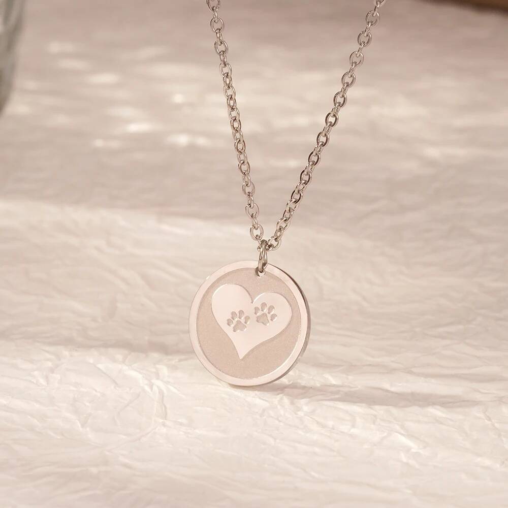 Collier avec pendentif en acie - Coin Necklace Delicate avis et prix
